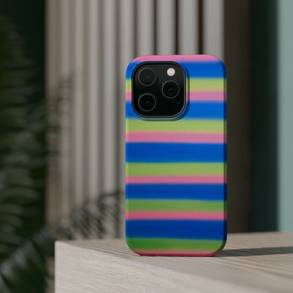 MagSafe "sherbet stripes" airbrush iPhone case