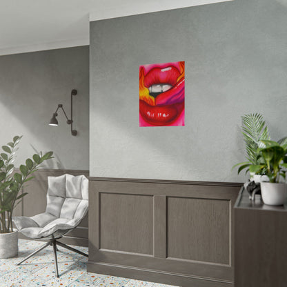 "flaming lips pt. 2" airbrush rolled print