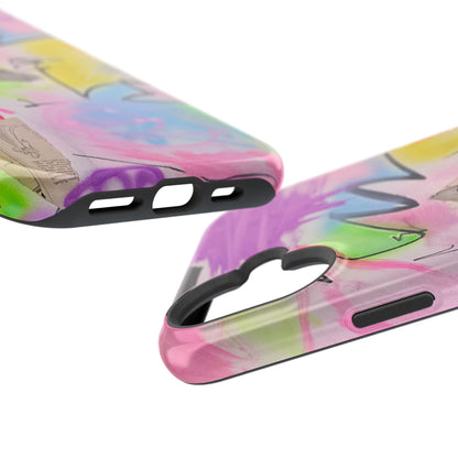 MagSafe "pastel static" airbrush iPhone case