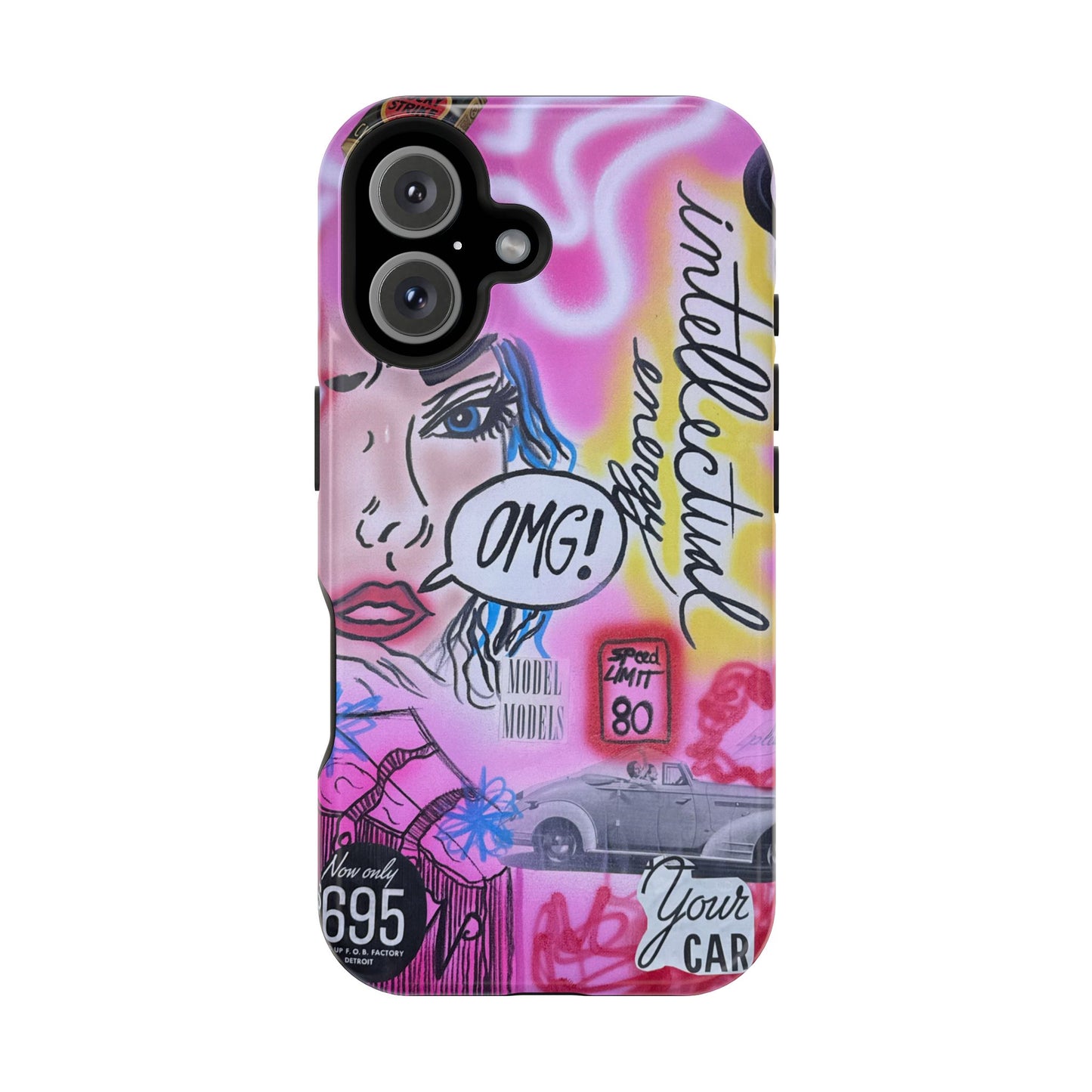 MagSafe "intellektuelle Energie" Airbrush iPhone Hülle