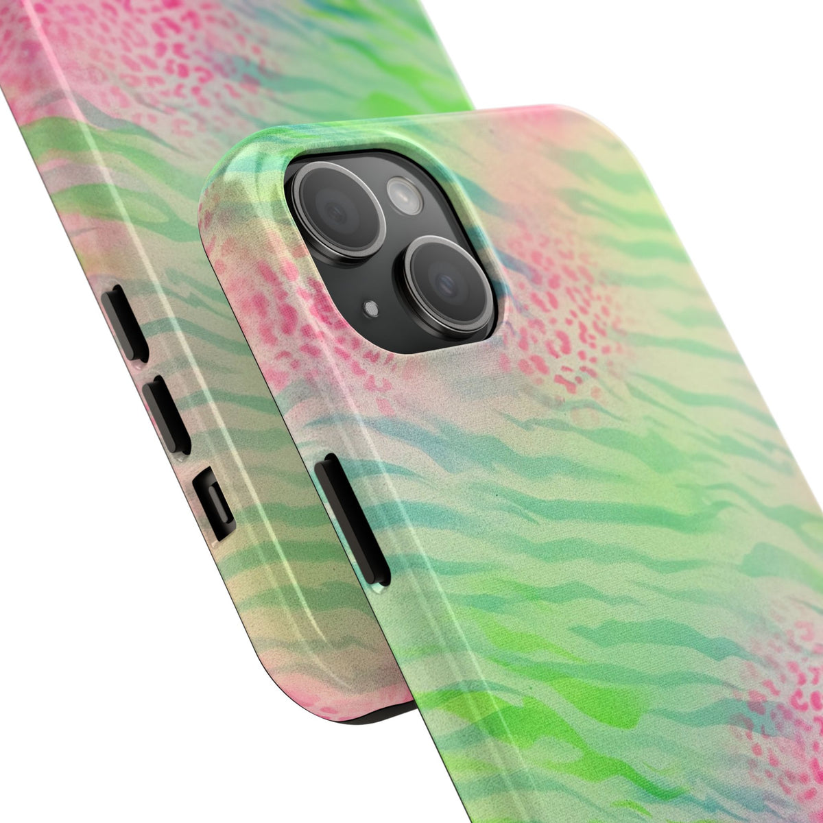 "teal cheetah" airbrush iPhone case