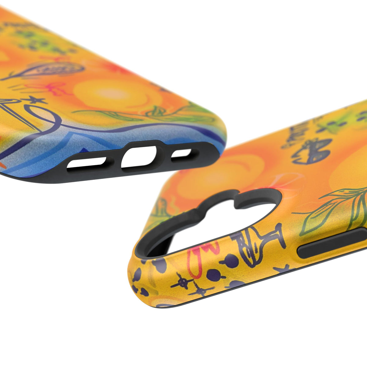 MagSafe Airbrush iPhone Hülle „citrus coastline“
