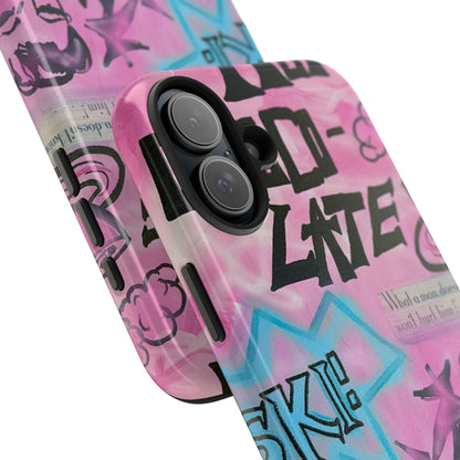 "avant le ski" airbrush iPhone case
