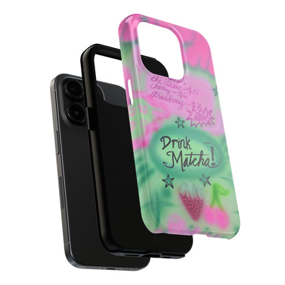"matcha!" airbrush iPhone case