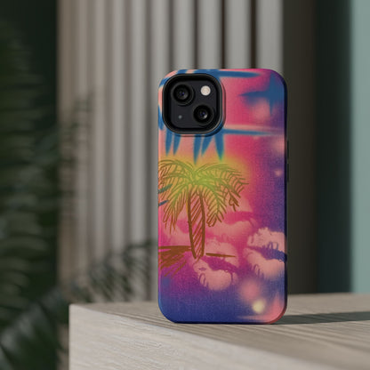 MagSafe "glowy night" airbrush iPhone case