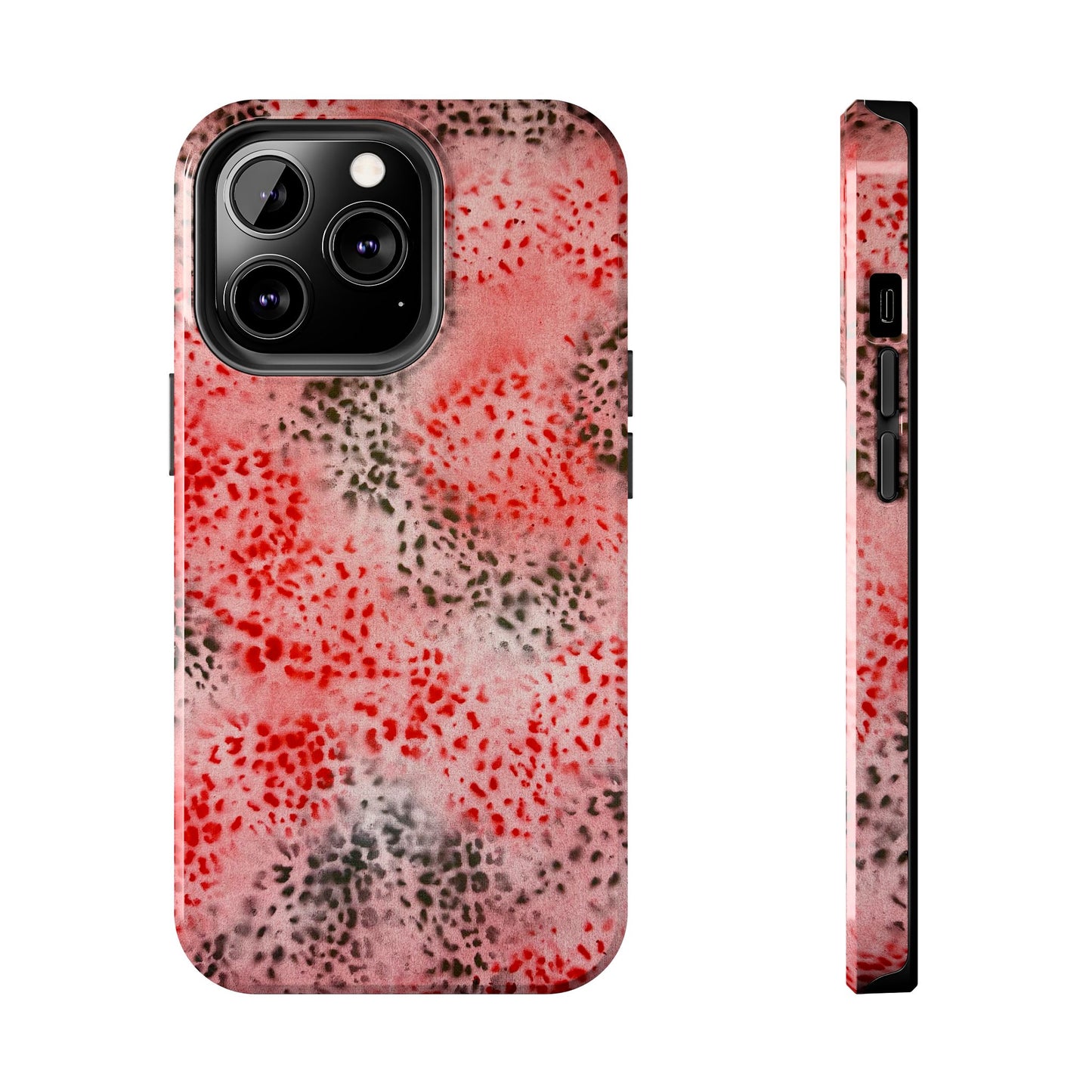 "red cheetah" airbrush iPhone case