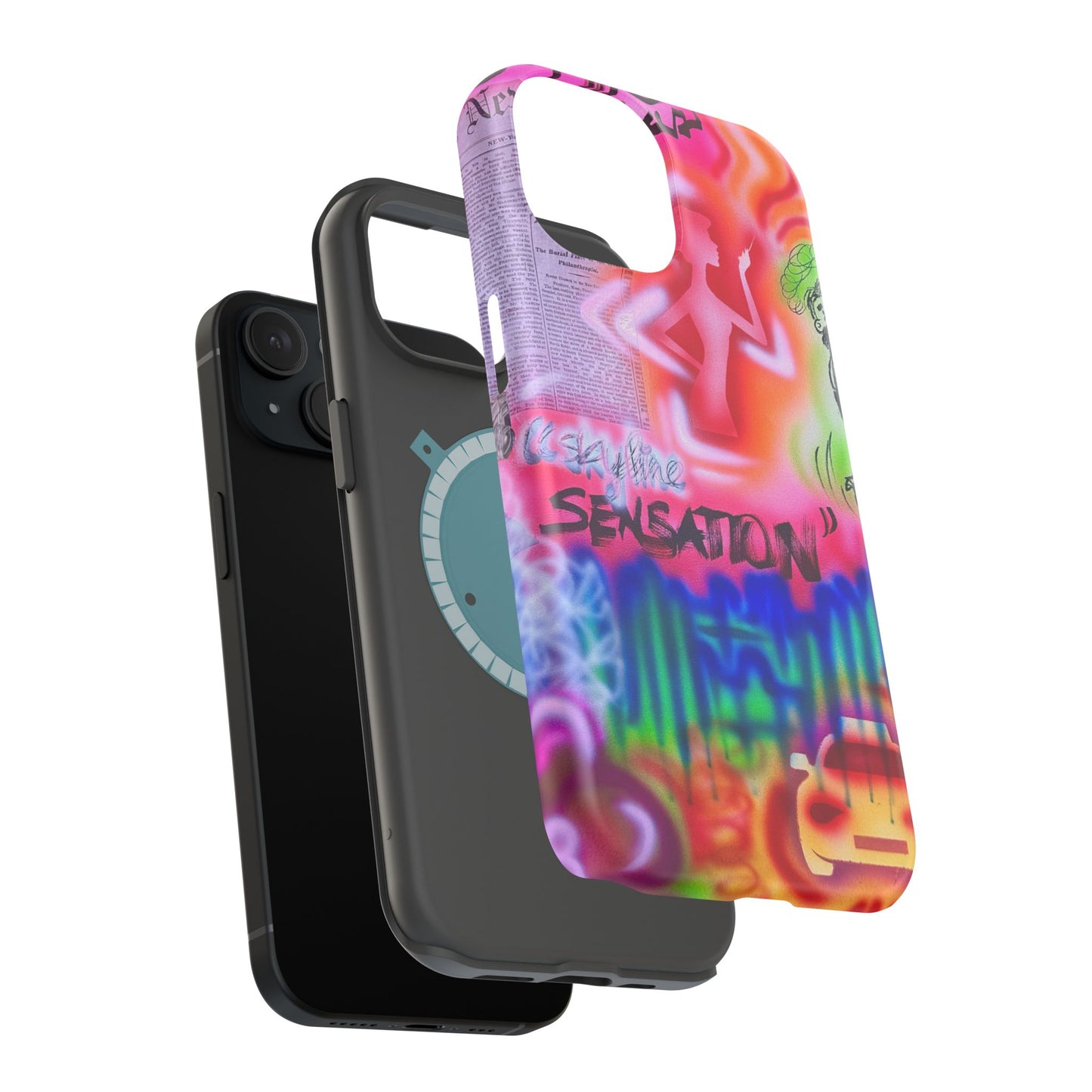 MagSafe "skyline sensation" airbrush iPhone case