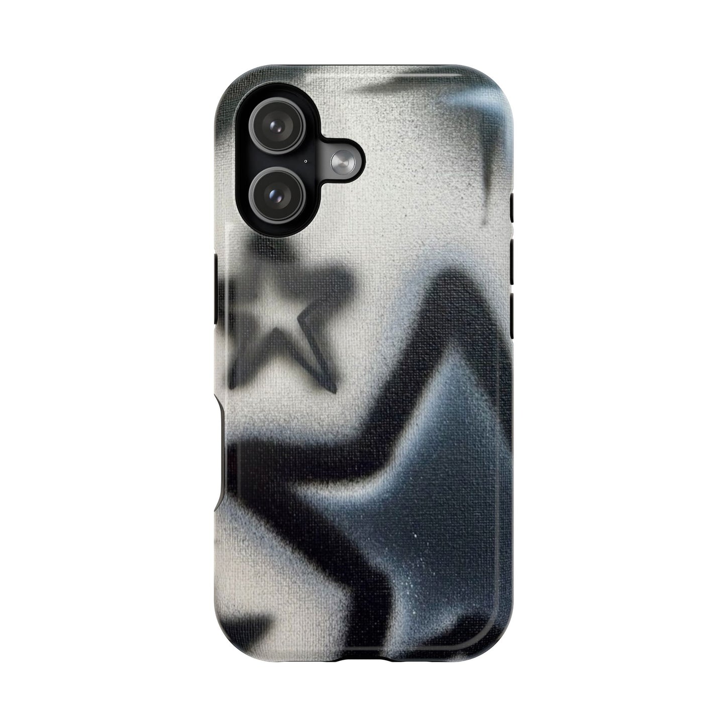 MagSafe "black & white stars" airbrush iPhone case