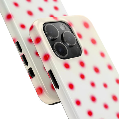 "vanilla cherry polka dot" airbrush iPhone case