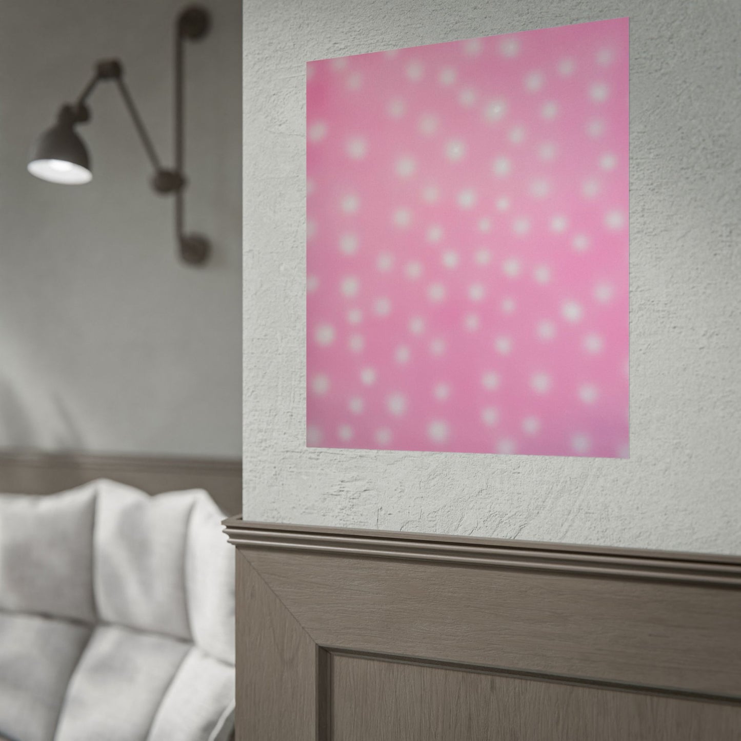 "strawberry swirl polka dot" airbrush rolled print