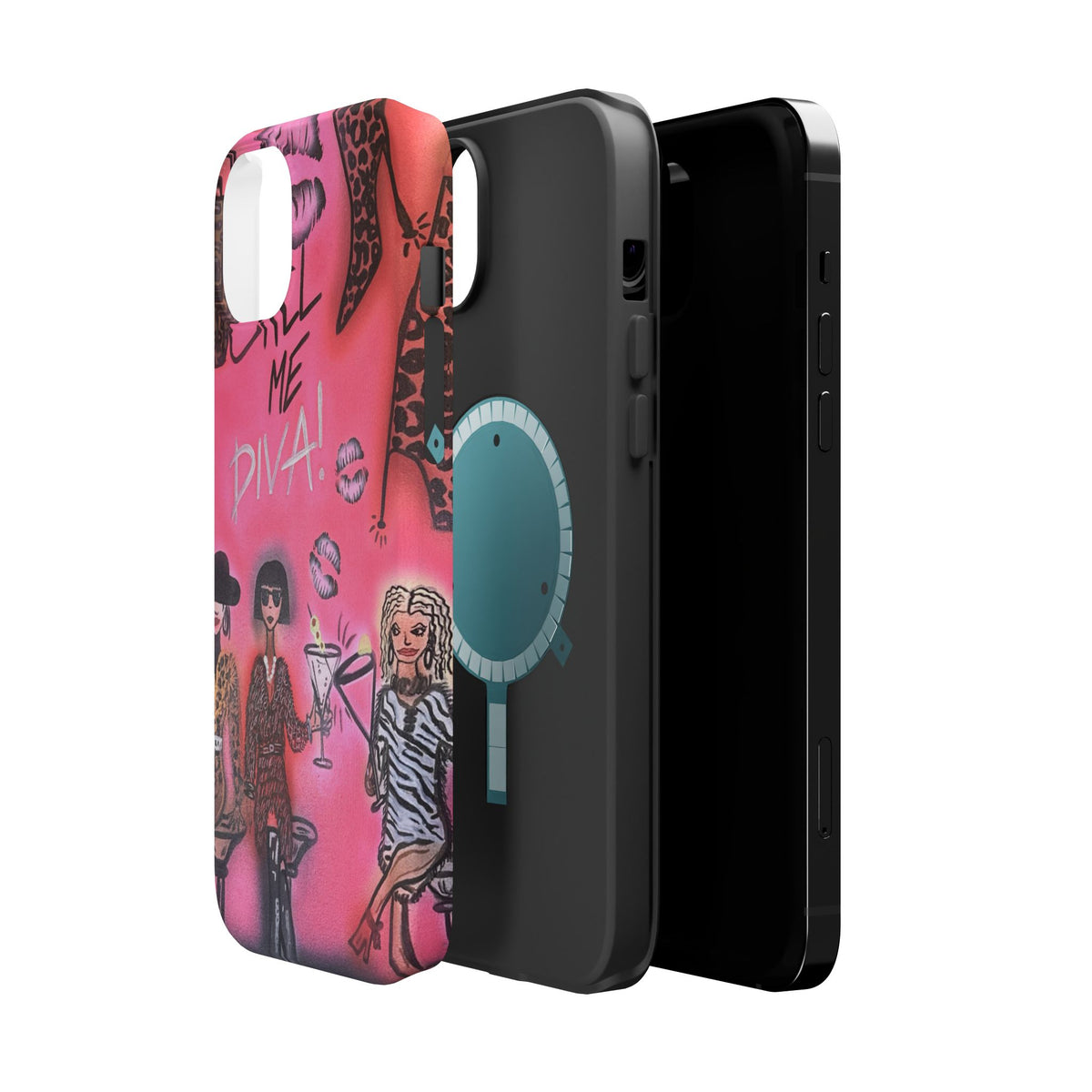 MagSafe "party diva" airbrush iPhone case