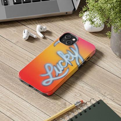 "lucky" airbrush iPhone case