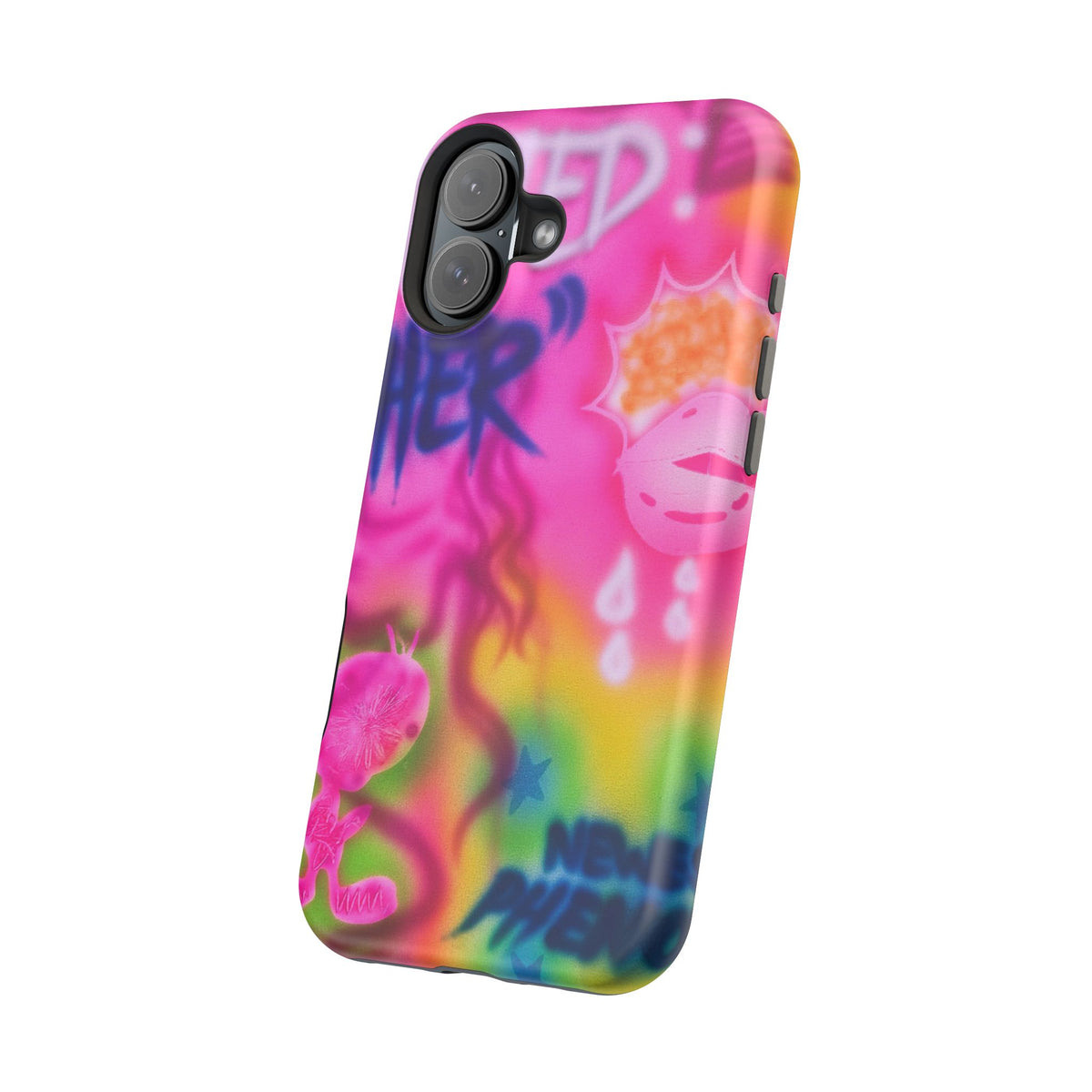 MagSafe "wanted" airbrush iPhone case