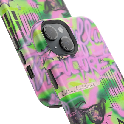 MagSafe "green camo" airbrush iPhone case