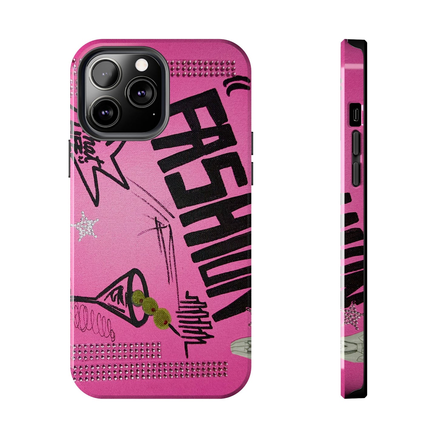 "high fashion pt. 2" airbrush iPhone case