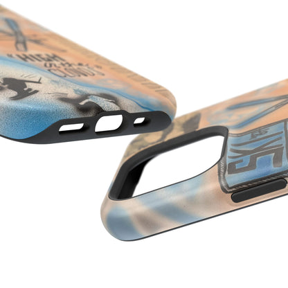 MagSafe „high in the clouds“ Airbrush iPhone Hülle