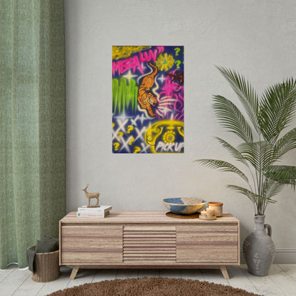 "mega luv" airbrush rolled print