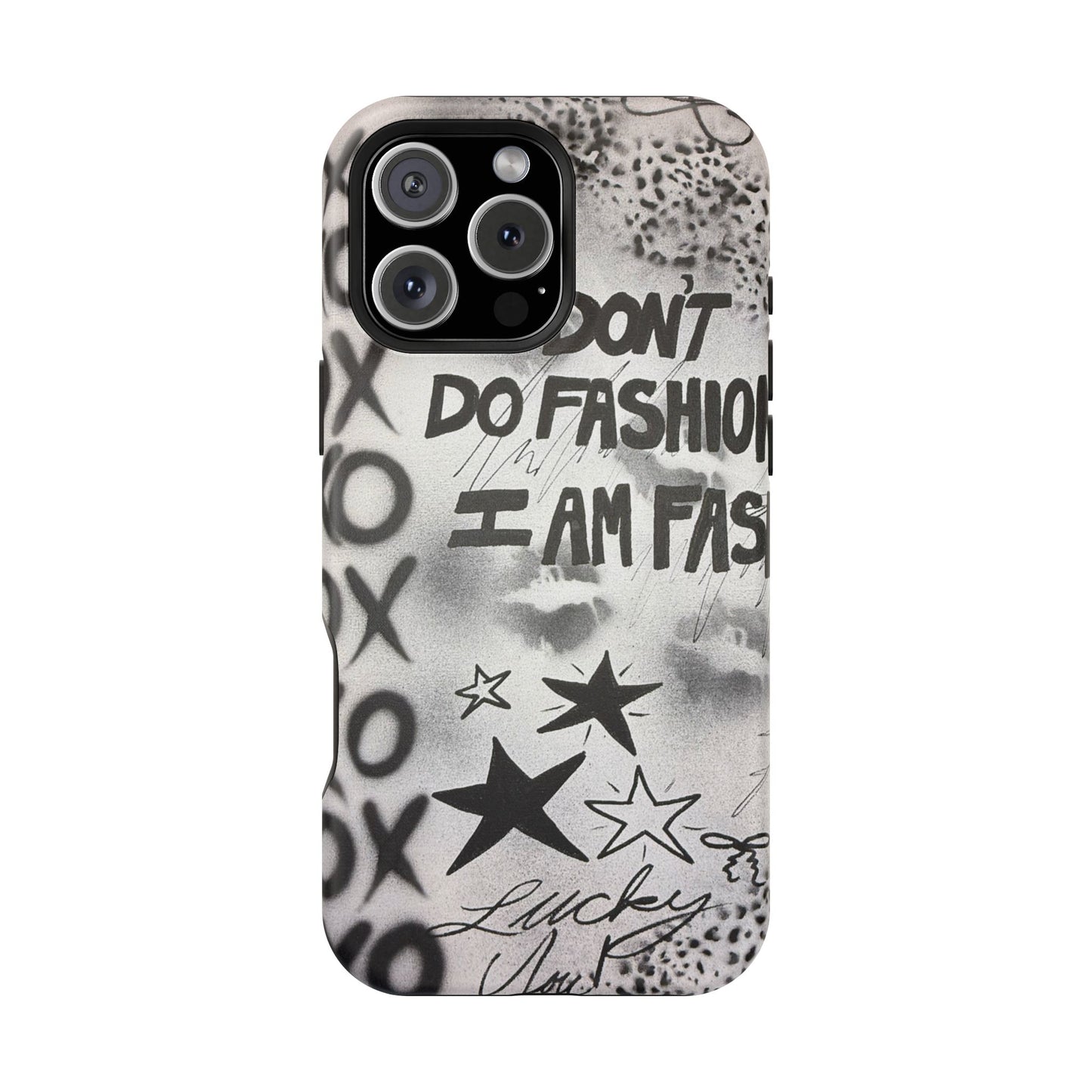 MagSafe "i am fashion" airbrush iPhone case