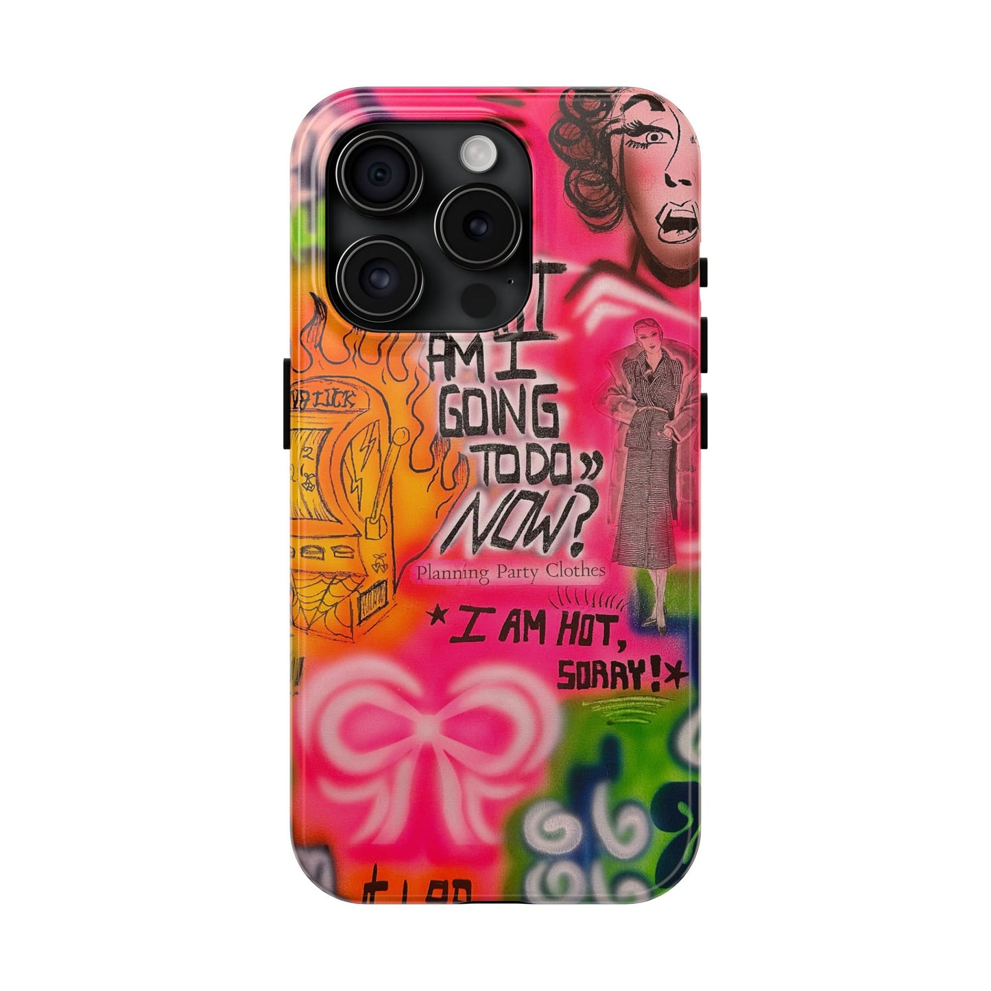 "out of luck" airbrush iPhone case