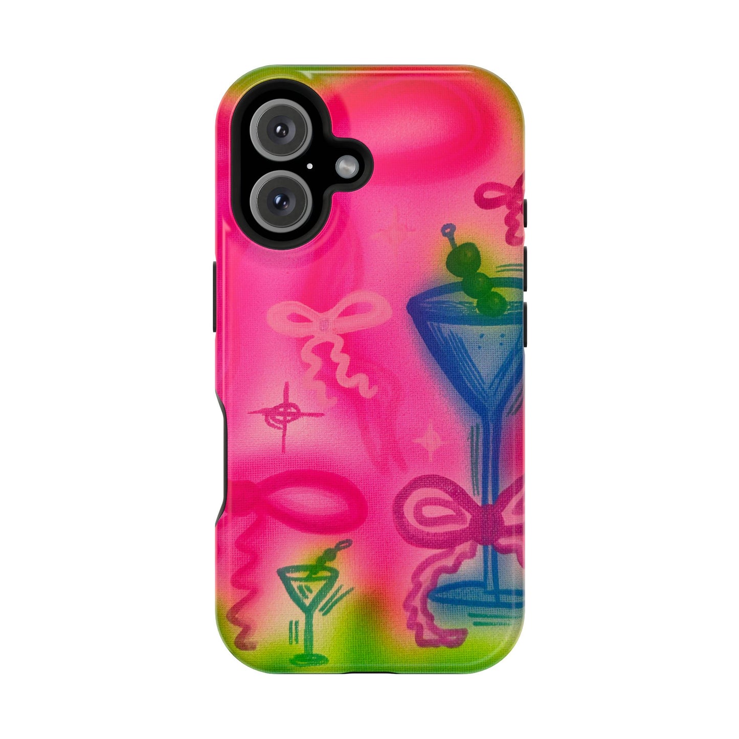 MagSafe „Bow Martini“ Airbrush-iPhone-Hülle