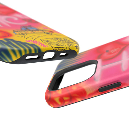 MagSafe „In der Stadt“ Airbrush iPhone-Hülle