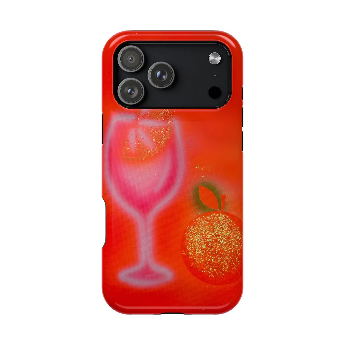 MagSafe "aperol spritz" airbrush iPhone case