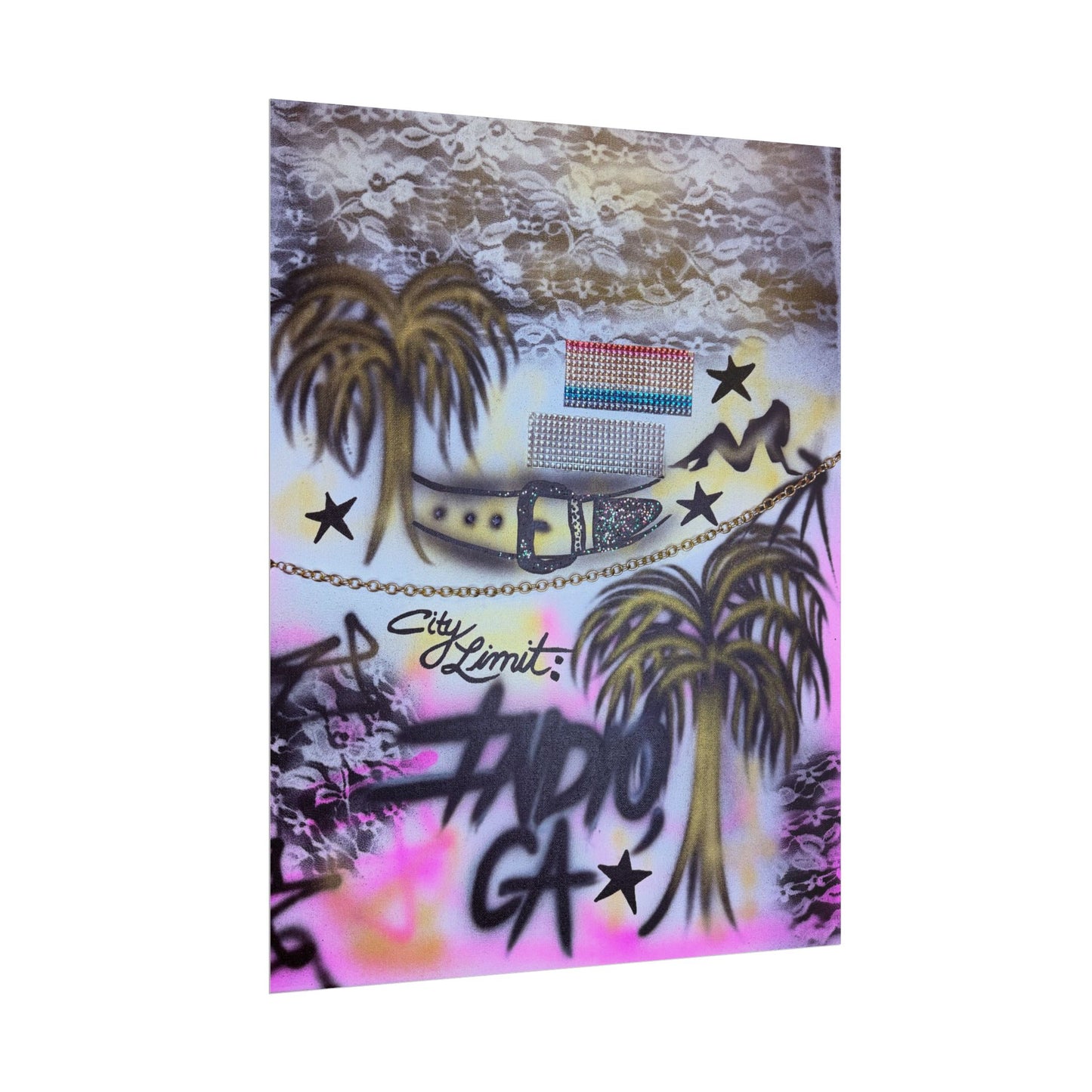 "indio, ca" airbrush rolled print