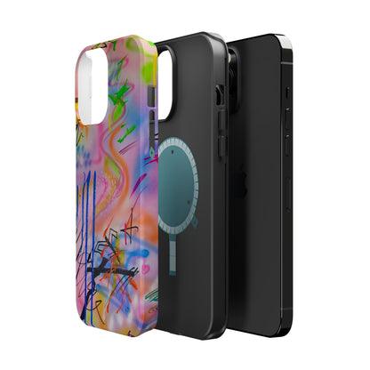 MagSafe "neon haze" airbrush iPhone case