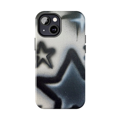 "black & white stars" airbrush iPhone case