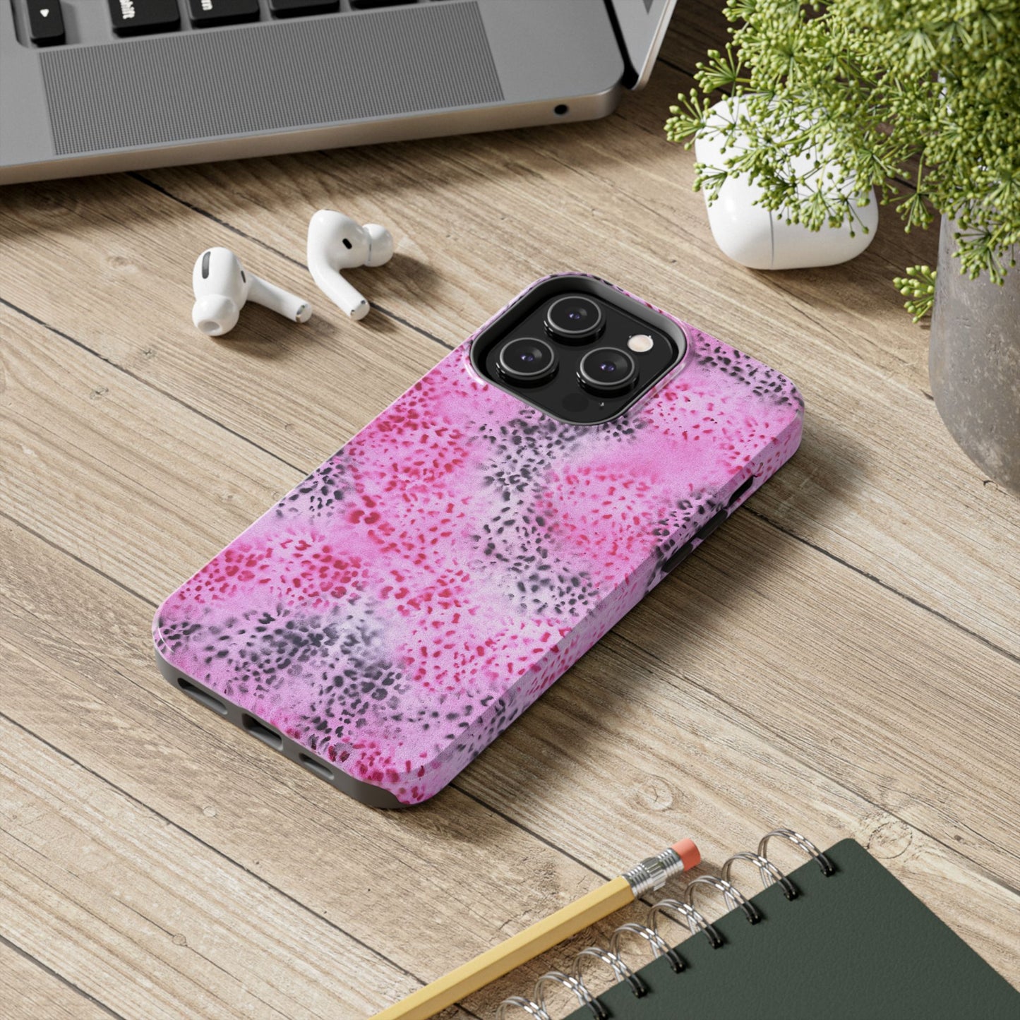 "pink cheetah pt. 2" airbrush iPhone case
