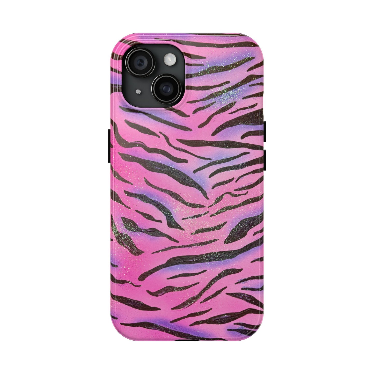 "glitter zebra" airbrush iPhone case