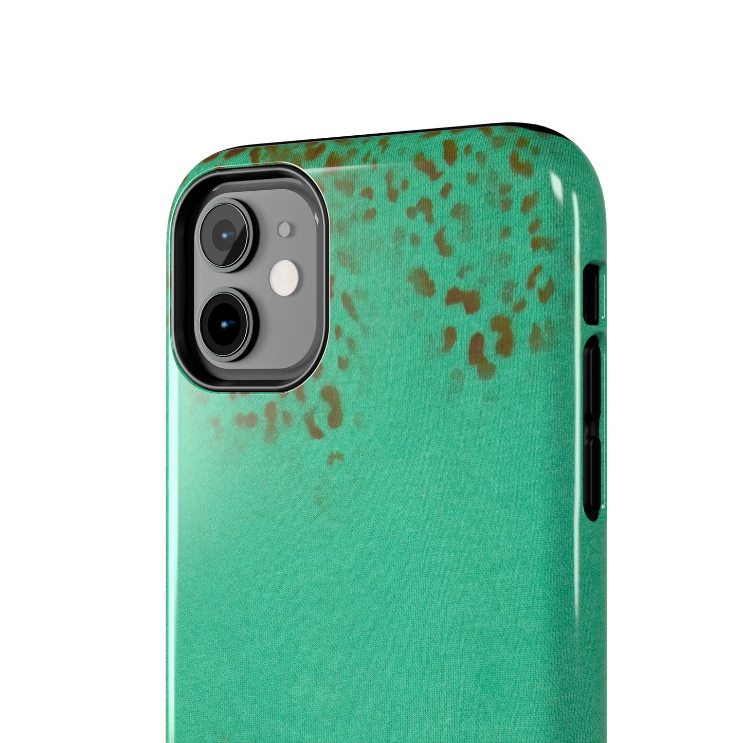 "teal cheetah" airbrush iPhone case