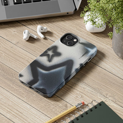 "black & white stars" airbrush iPhone case
