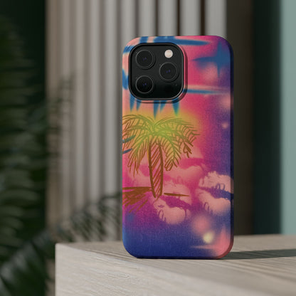 MagSafe "glowy night" airbrush iPhone case
