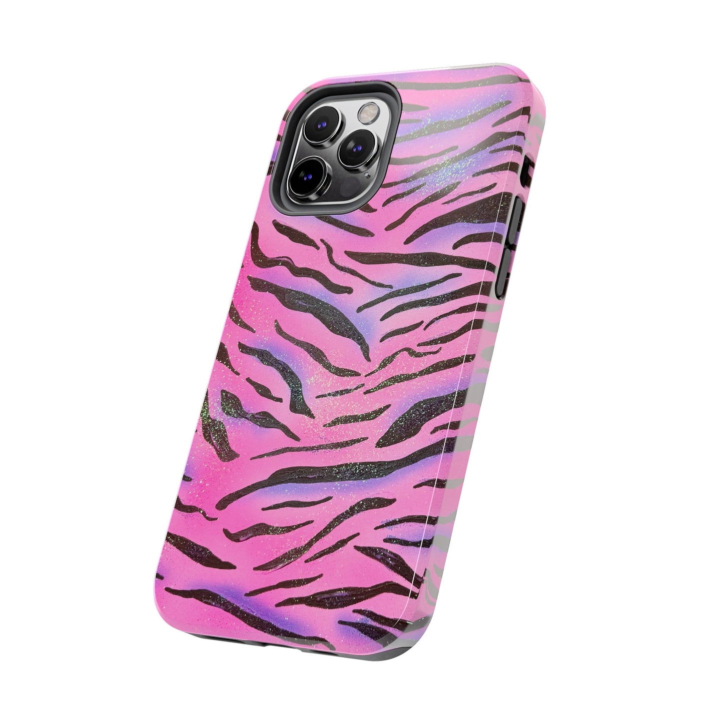 "glitter zebra" airbrush iPhone case