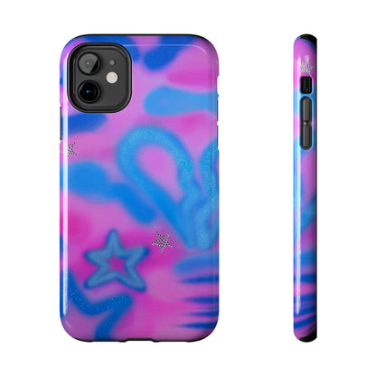 "blue camo" airbrush iPhone case