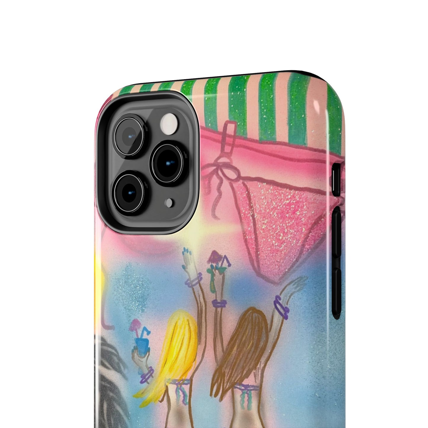 "kinis & tinis" airbrush iPhone case