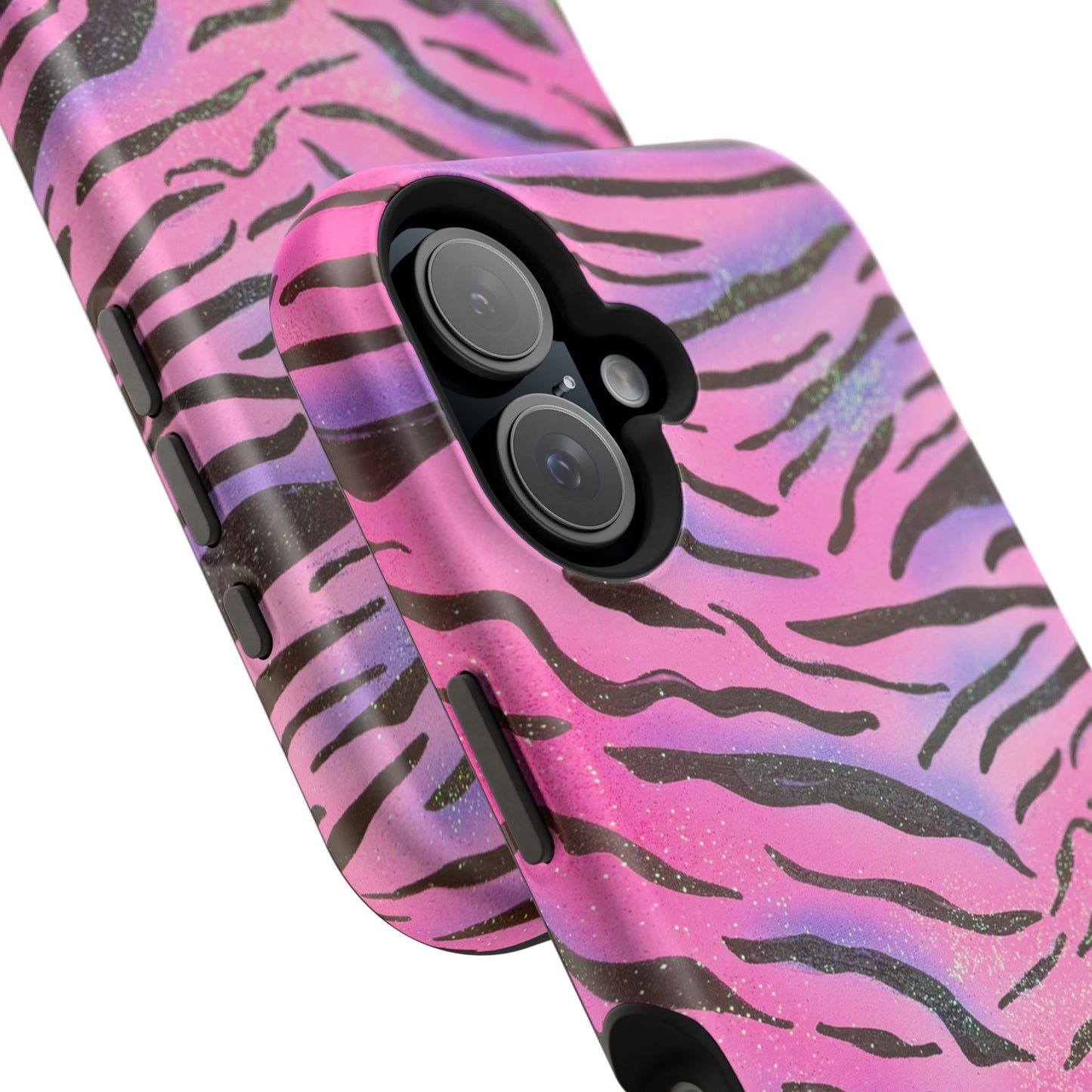 MagSafe "glitter zebra" airbrush iPhone case