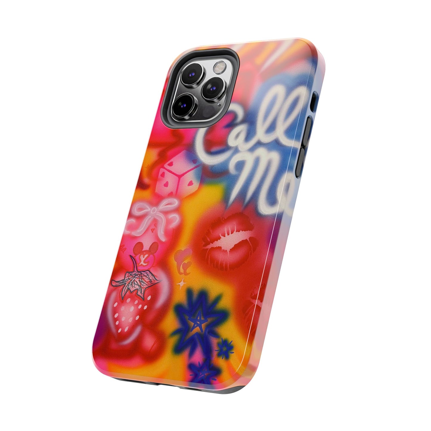 "CALL ME!" airbrush iPhone case