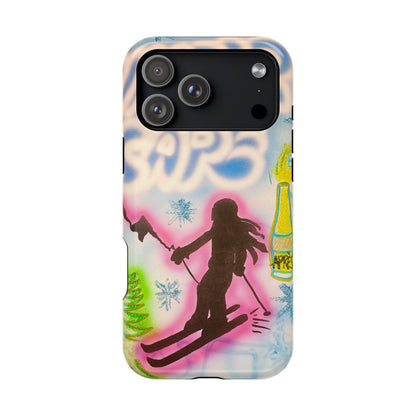 MagSafe "winter escape" airbrush iPhone case
