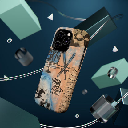 MagSafe „high in the clouds“ Airbrush iPhone Hülle