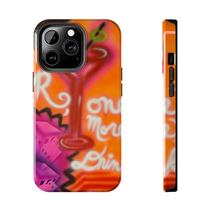 "one more drink!" airbrush iPhone case