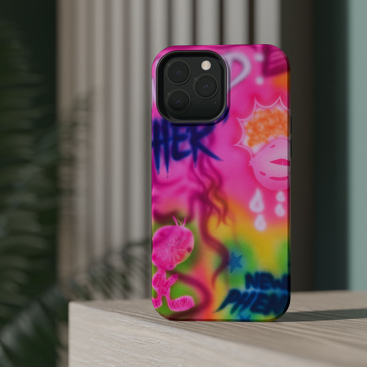 MagSafe "wanted" airbrush iPhone case