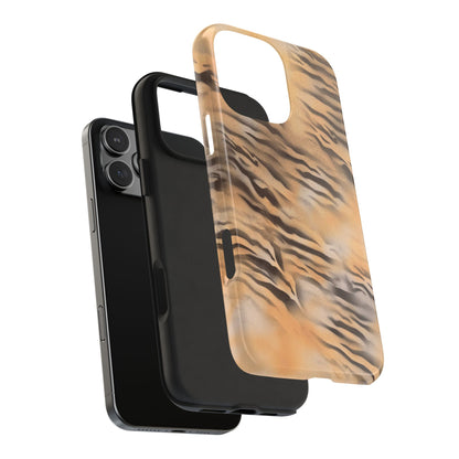 neutral tiger airbrush iPhone case