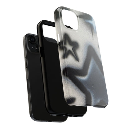 "black & white stars" airbrush iPhone case