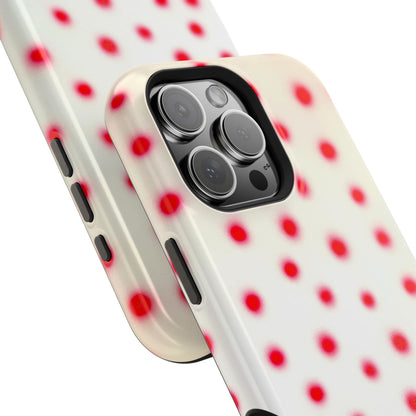 MagSafe "vanilla cherry polka dot" airbrush iPhone case