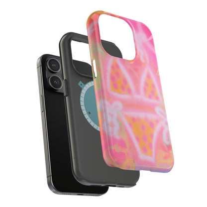 MagSafe "yellow polka dot bikini" airbrush iPhone case