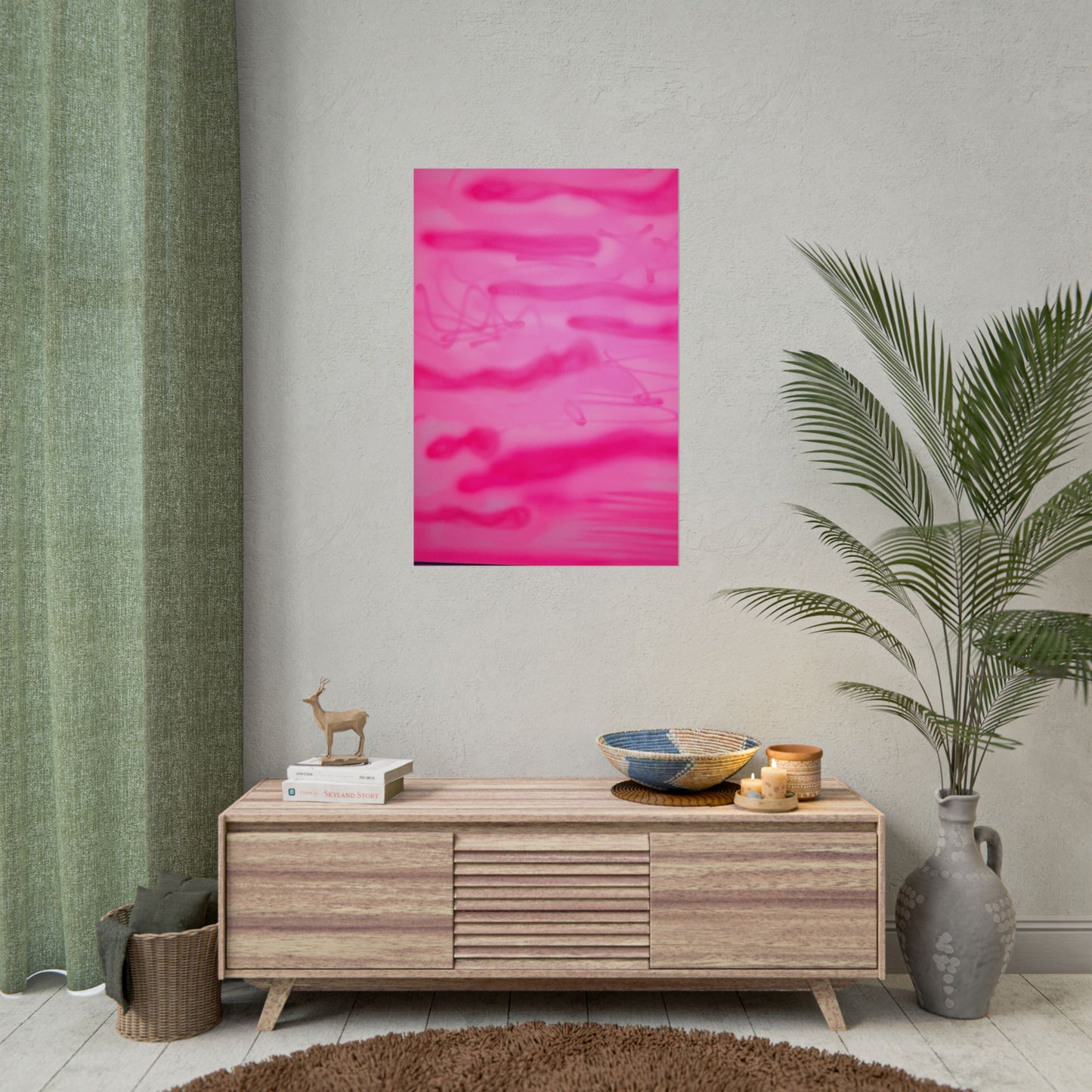 "pink camo" airbrush rolled print