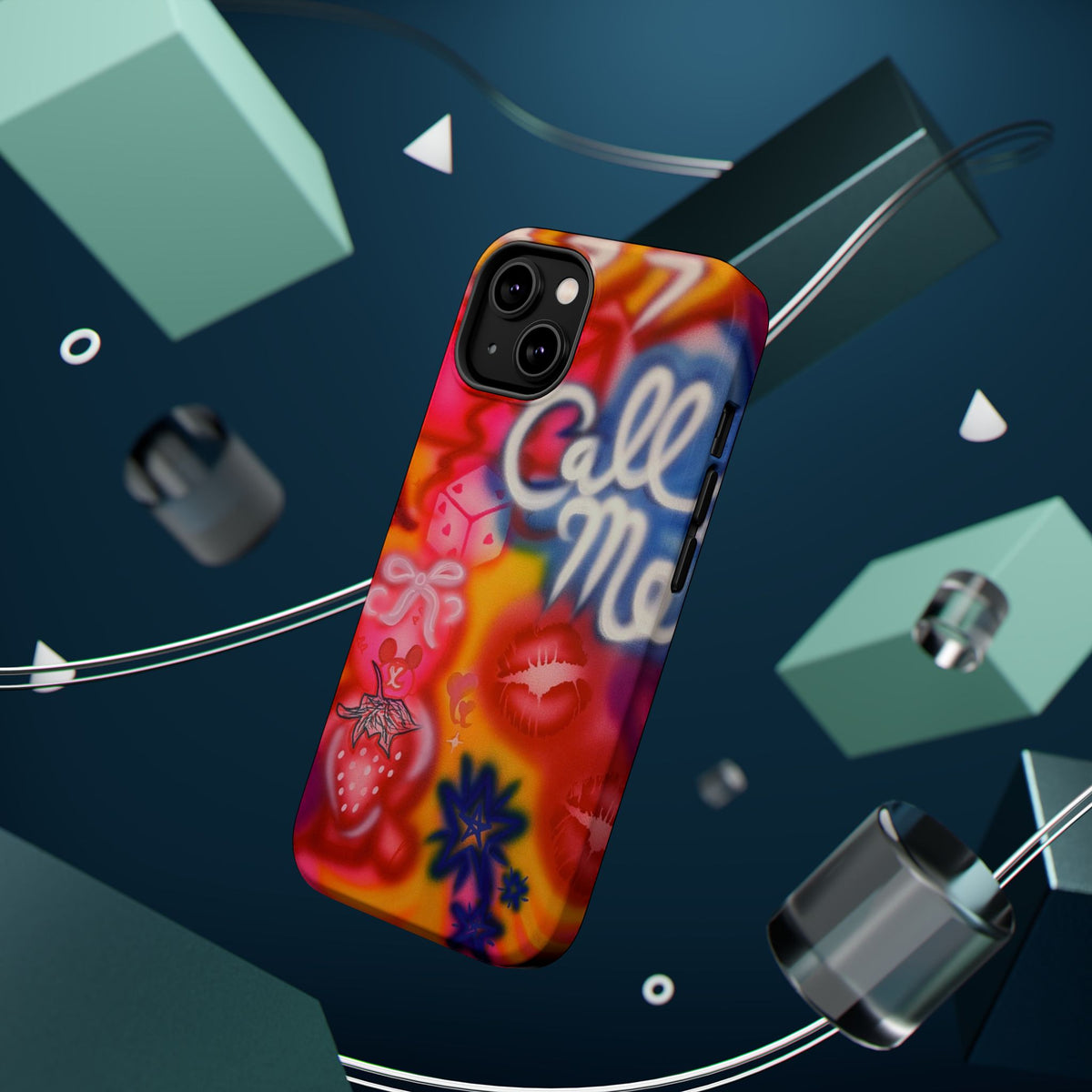 MagSafe "CALL ME!" airbrush iPhone case