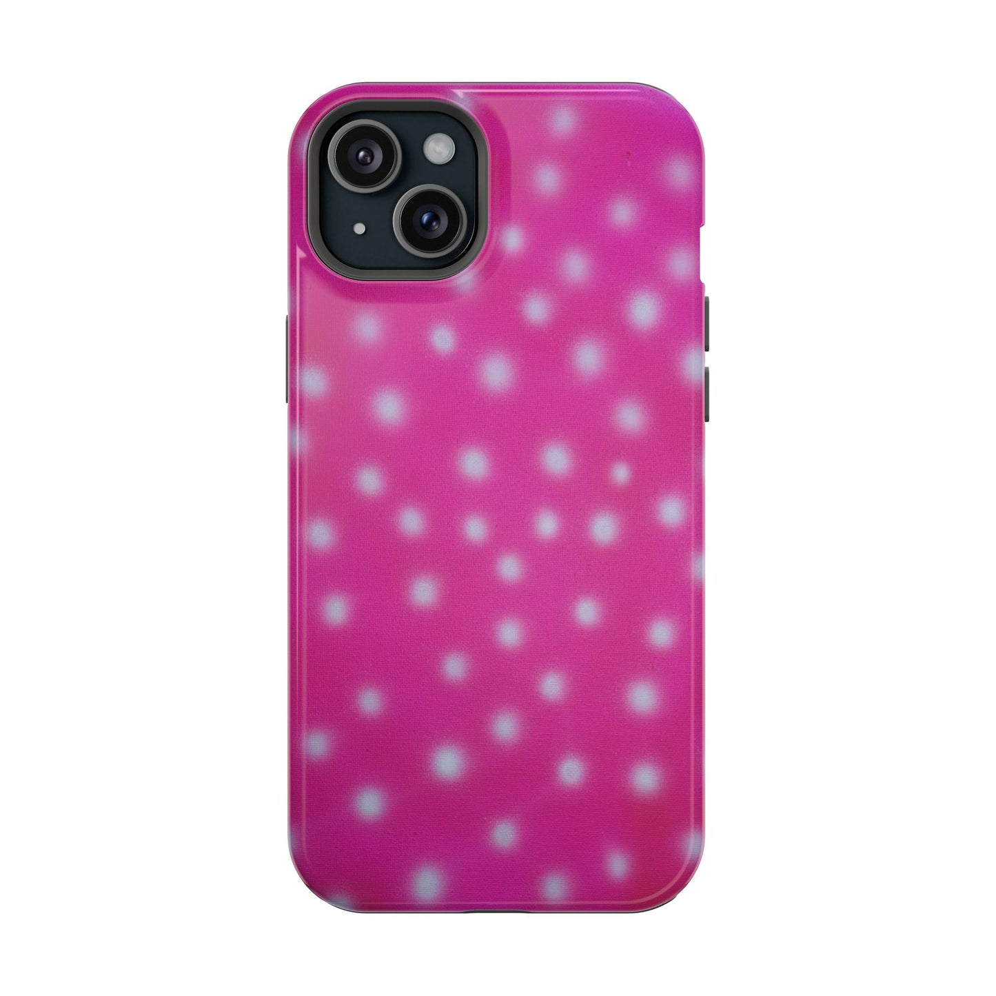 MagSafe "bubblegum polka dot" airbrush iPhone case